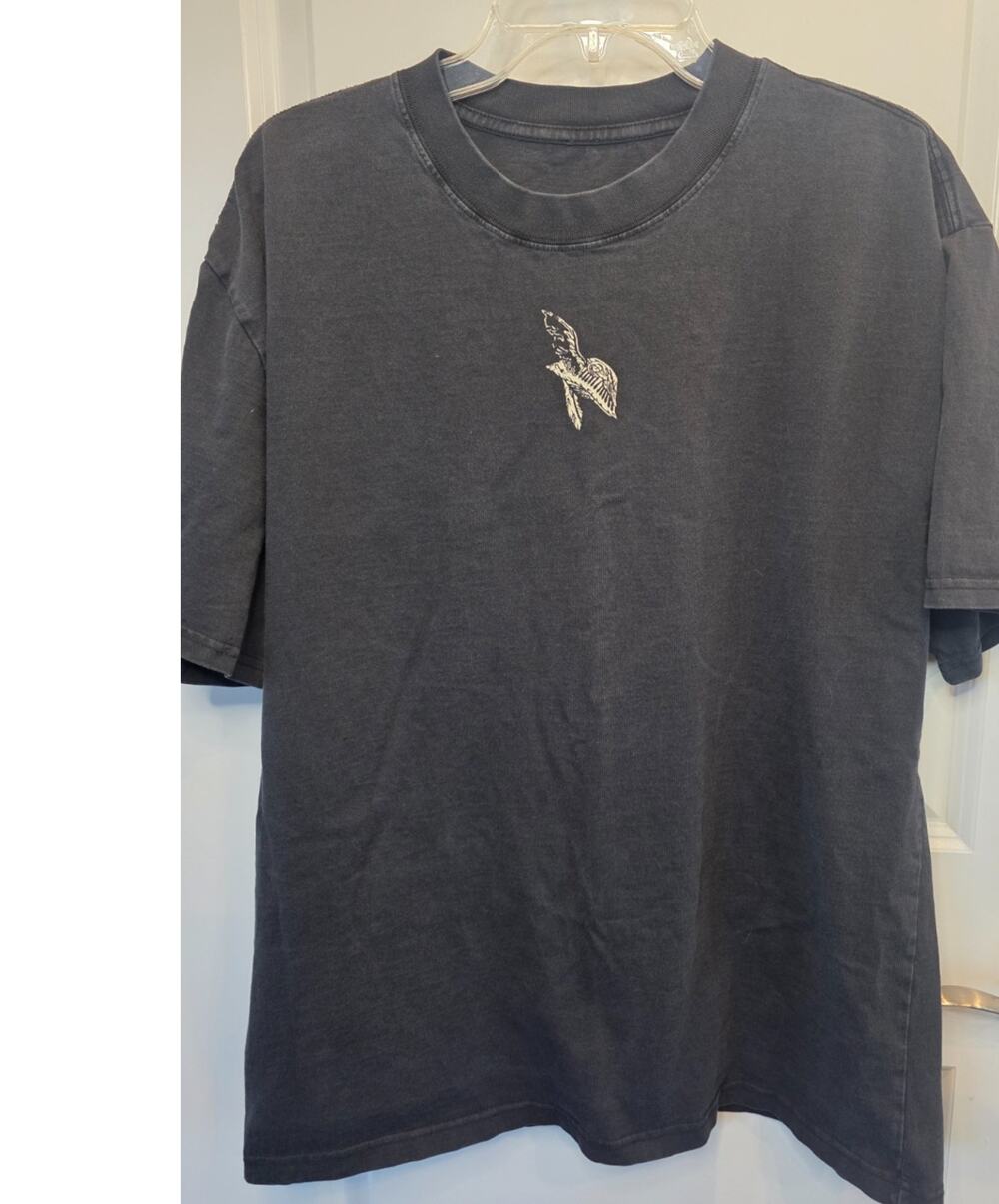 Malennia Vintage Wash T-Shirt Black Perseverance Blade Japanese Dark Fantasy Tee